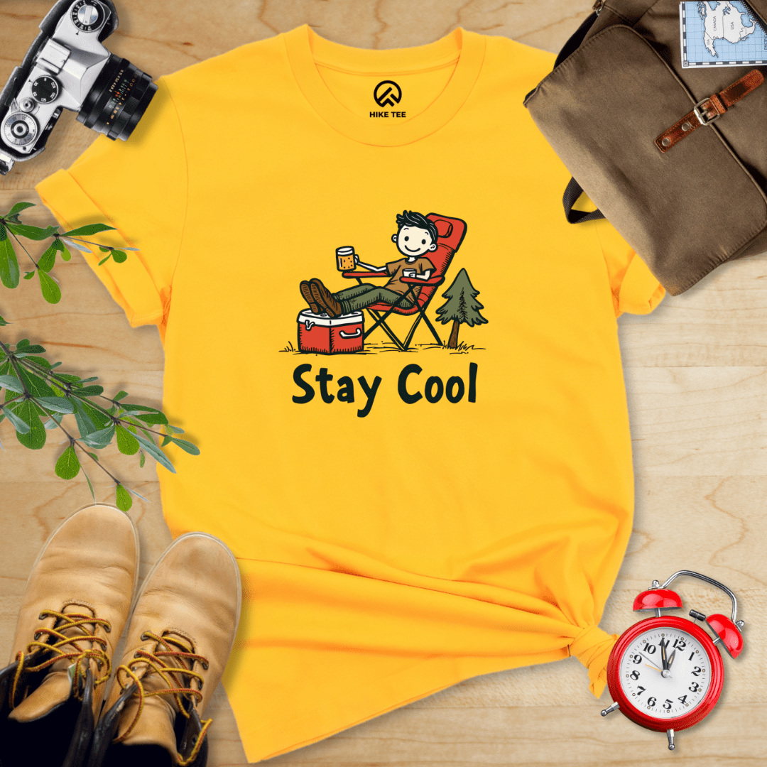 Hike Tee T-Shirt Gold / S Stay Cool Shirt