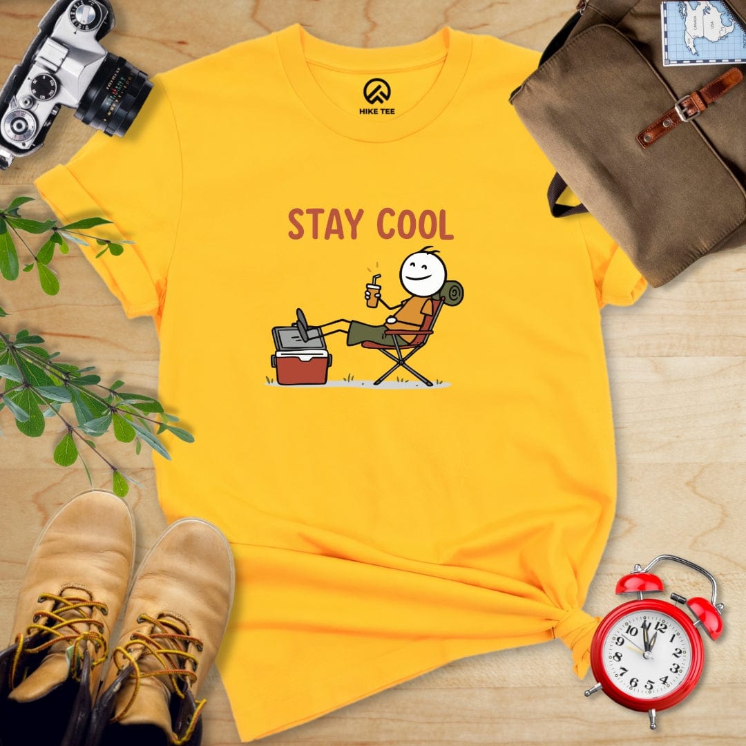Hike Tee T-Shirt Gold / S Stay Cool Shirt