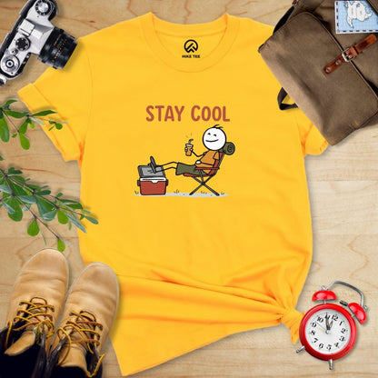 Hike Tee T-Shirt Gold / S Stay Cool Shirt