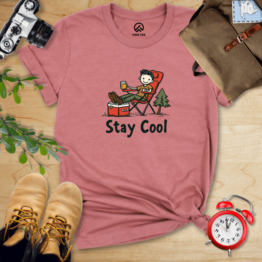 Hike Tee T-Shirt Heather Mauve / S Stay Cool Shirt