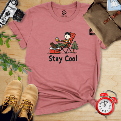 Hike Tee T-Shirt Heather Mauve / S Stay Cool Shirt