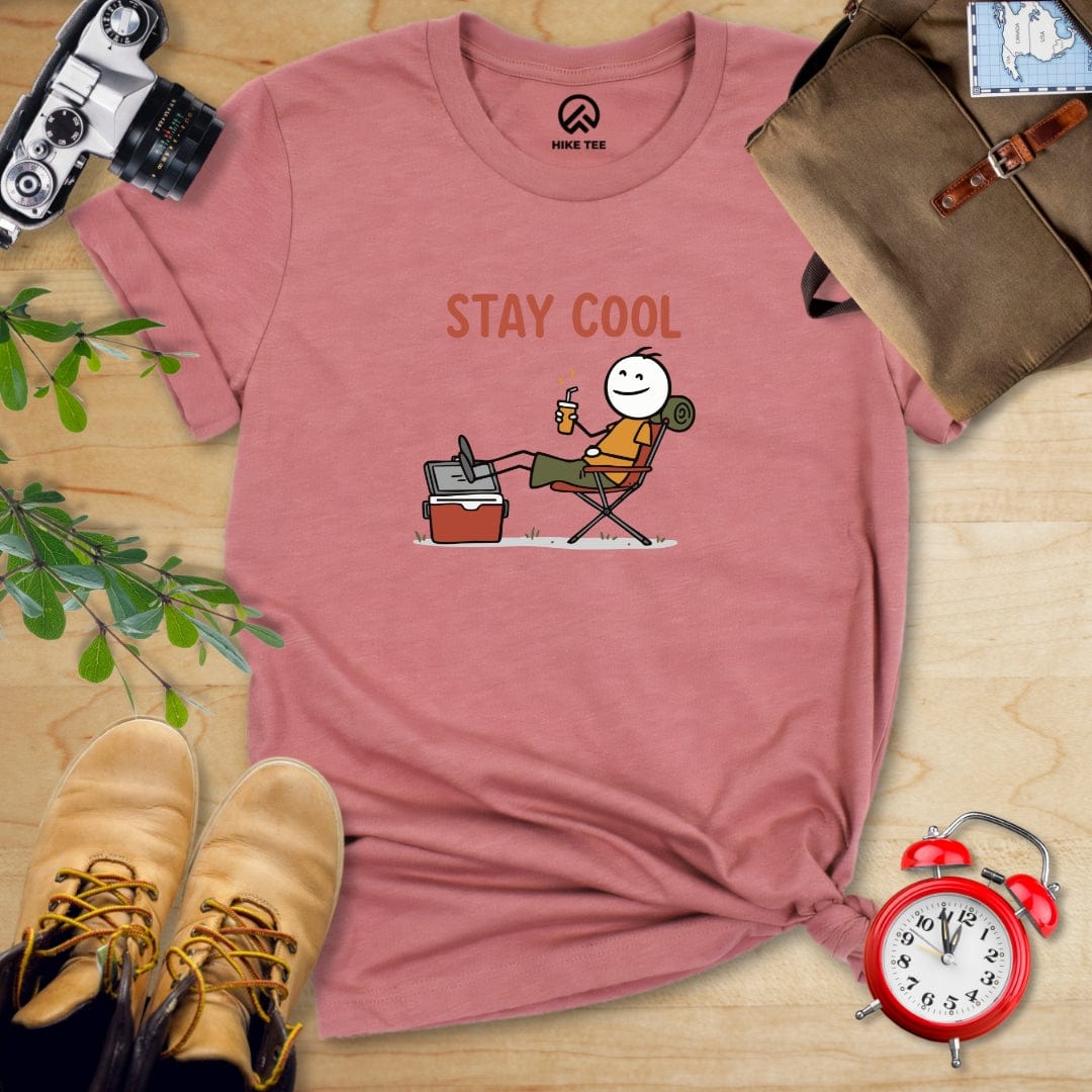Hike Tee T-Shirt Heather Mauve / S Stay Cool Shirt