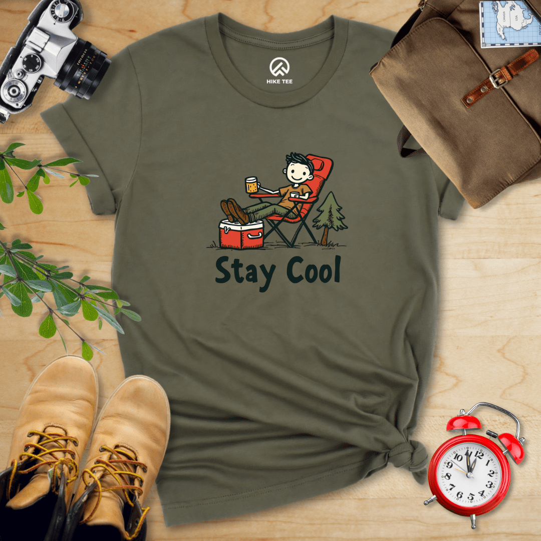 Hike Tee T-Shirt Military Green / S Stay Cool Shirt