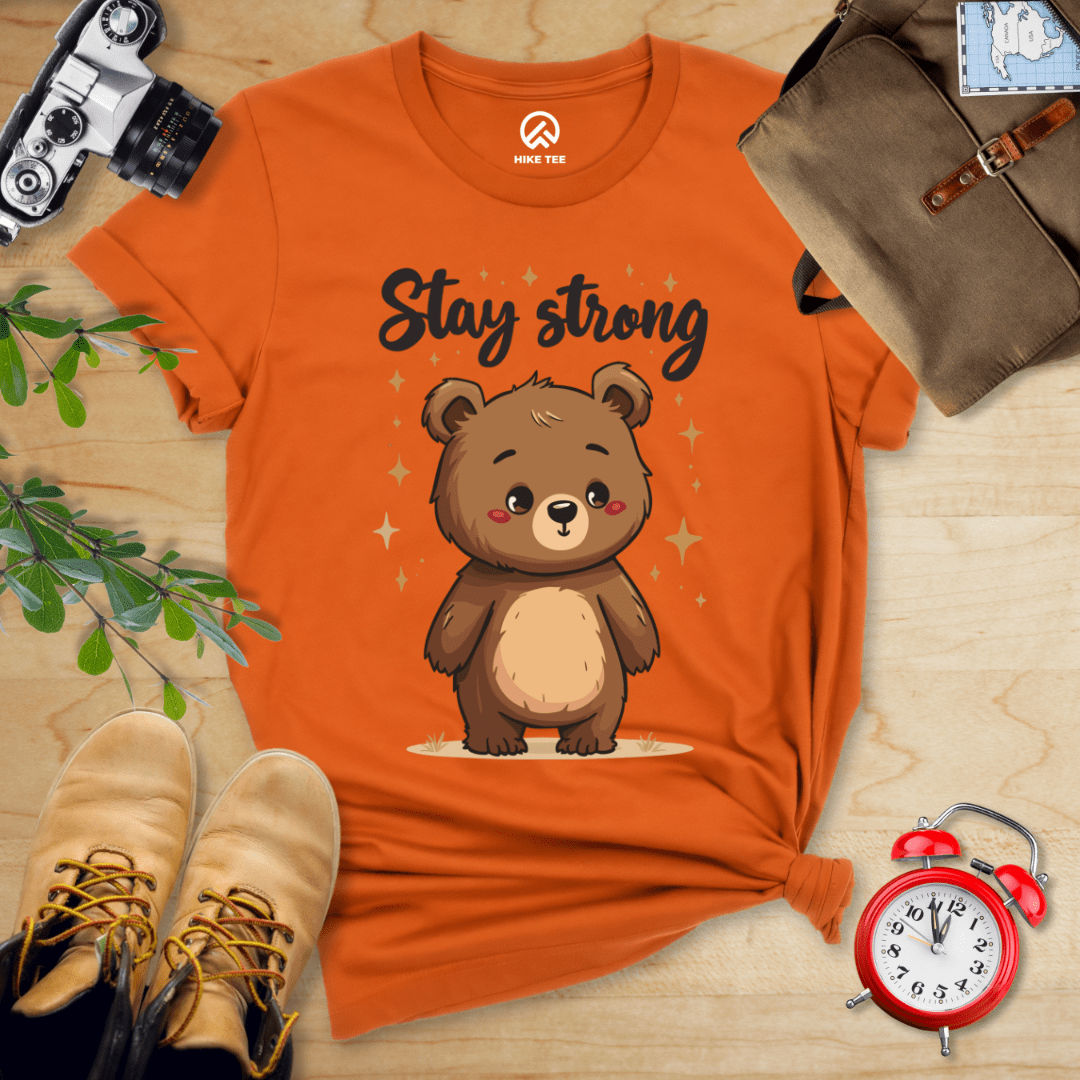 Hike Tee T-Shirt Autumn / S Stay Strong Cute Bear Shirt