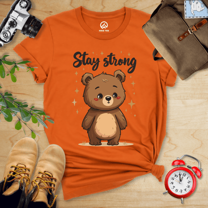 Hike Tee T-Shirt Autumn / S Stay Strong Cute Bear Shirt