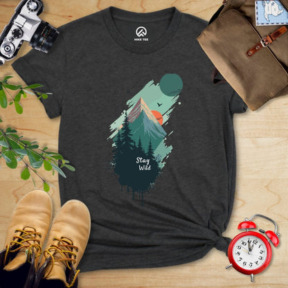 Hike Tee T-Shirt Dark Grey Heather / S Stay Wild Shirt