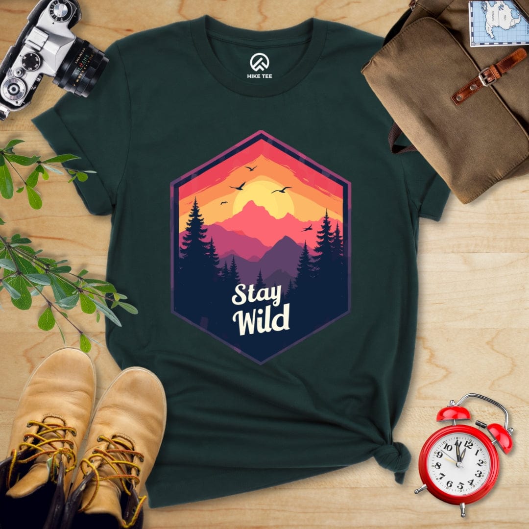 Hike Tee T-Shirt Forest / S Stay Wild Shirt