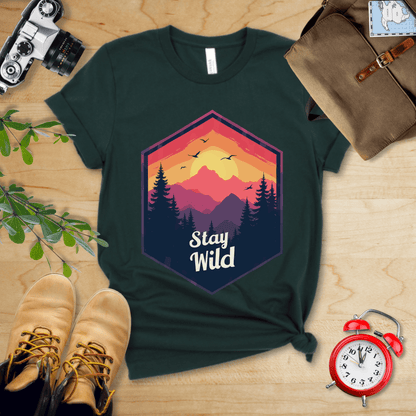 Hike Tee T-Shirt Forest / S Stay Wild Shirt