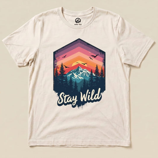 Stay Wild Shirt Hike Tee T-Shirt Natural / S