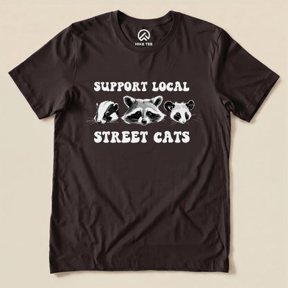 Street Cats Shirt Hike Tee T-Shirt Brown / S