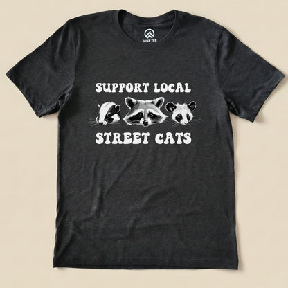 Street Cats Shirt Hike Tee T-Shirt Dark Grey Heather / S