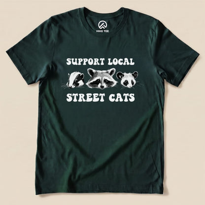 Street Cats Shirt Hike Tee T-Shirt Forest / S