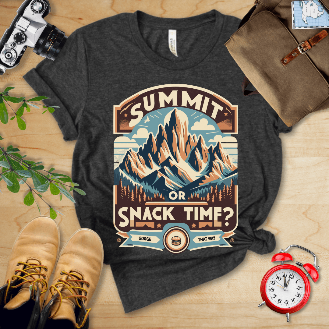 Printify T-Shirt Summit Or Snack Time Shirt