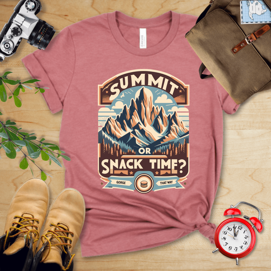 Printify T-Shirt Summit Or Snack Time Shirt