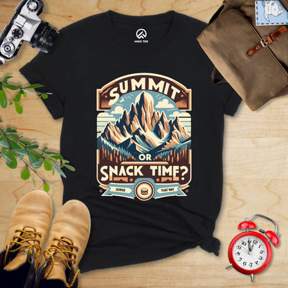 Hike Tee T-Shirt Black / S Summit Or Snack Time Shirt