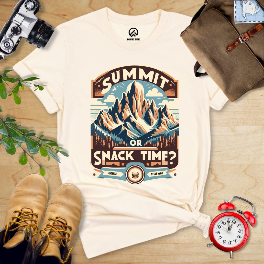 Hike Tee T-Shirt Natural / S Summit Or Snack Time Shirt