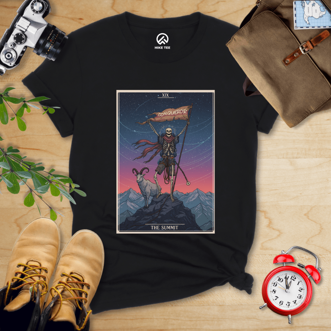 Hike Tee T-Shirt Black / S Summit Tarrot Card Shirt
