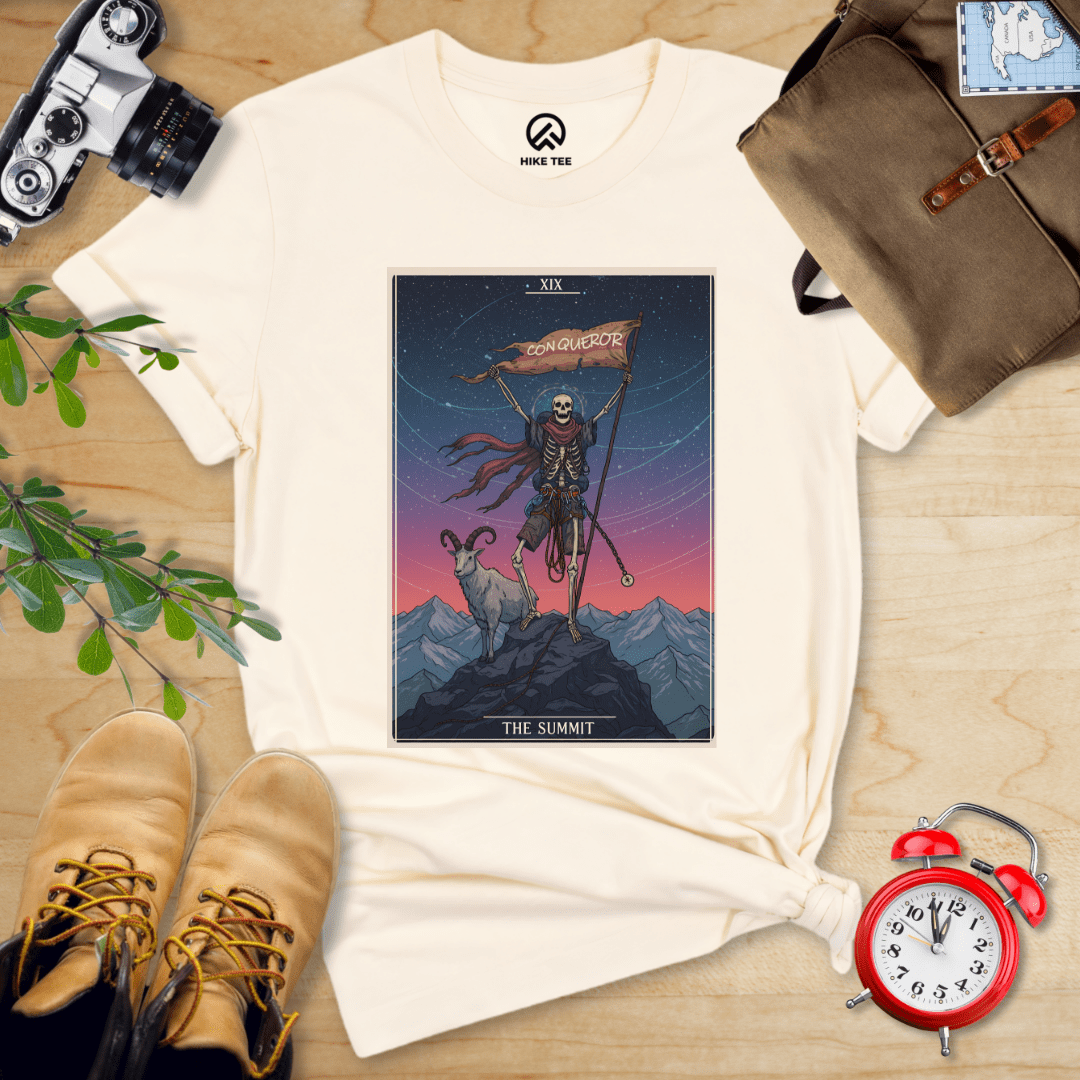 Hike Tee T-Shirt Natural / S Summit Tarrot Card Shirt