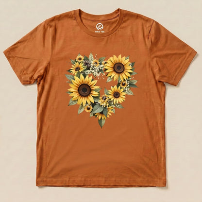 Sunflower Heart Shirt Hike Tee T-Shirt Autumn / S