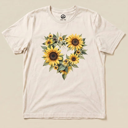 Sunflower Heart Shirt Hike Tee T-Shirt Natural / S