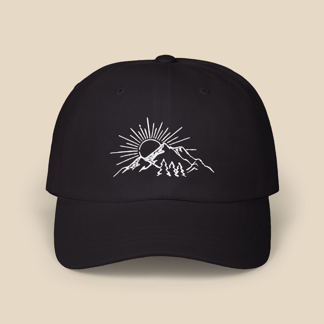 Sunset Cap Hike Tee Hats Black