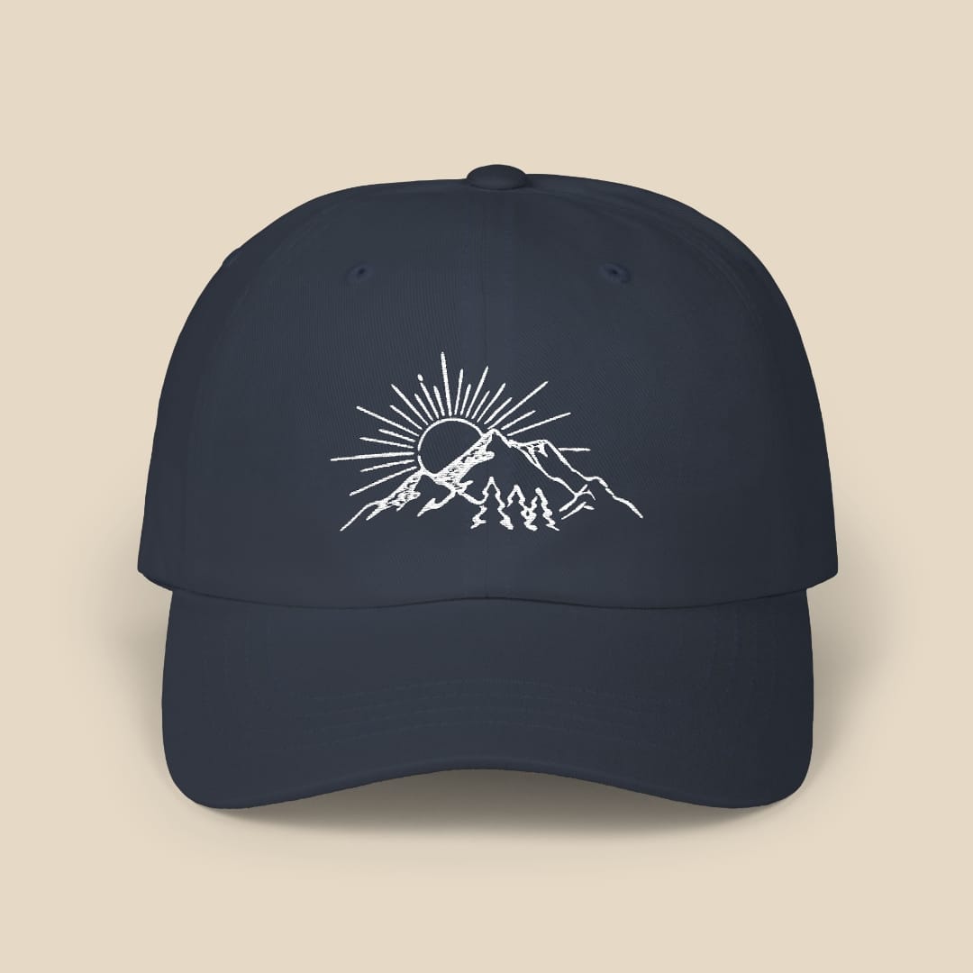 Sunset Cap Hike Tee Hats Navy
