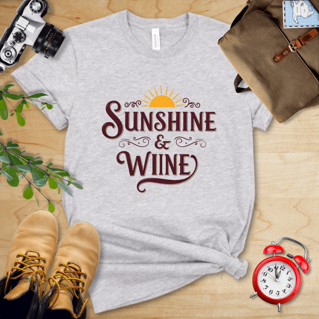 Hike Tee T-Shirt Athletic Heather / S Sunshine and Wine Shirt
