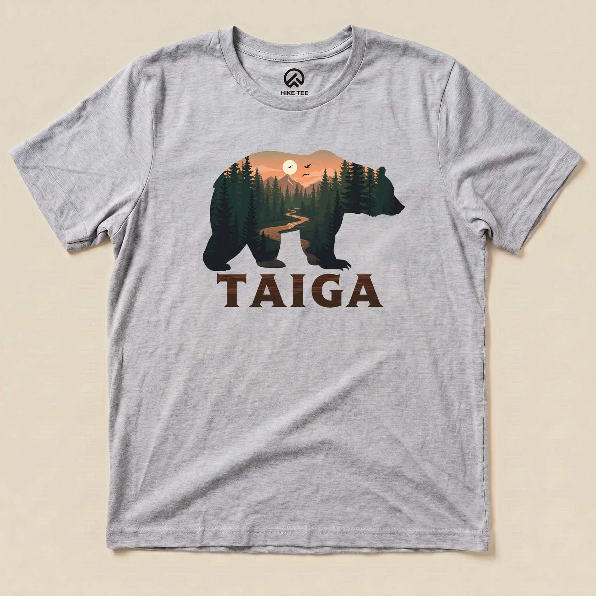 Hike Tee T-Shirt Athletic Heather / S Taiga Bear Shirt