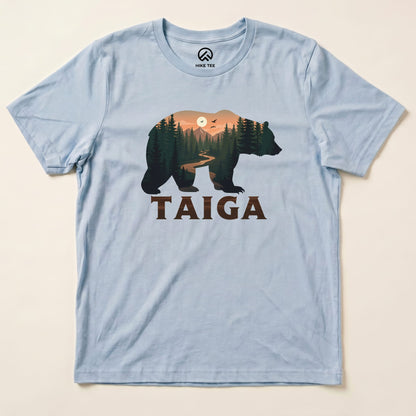 Hike Tee T-Shirt Baby Blue / S Taiga Bear Shirt