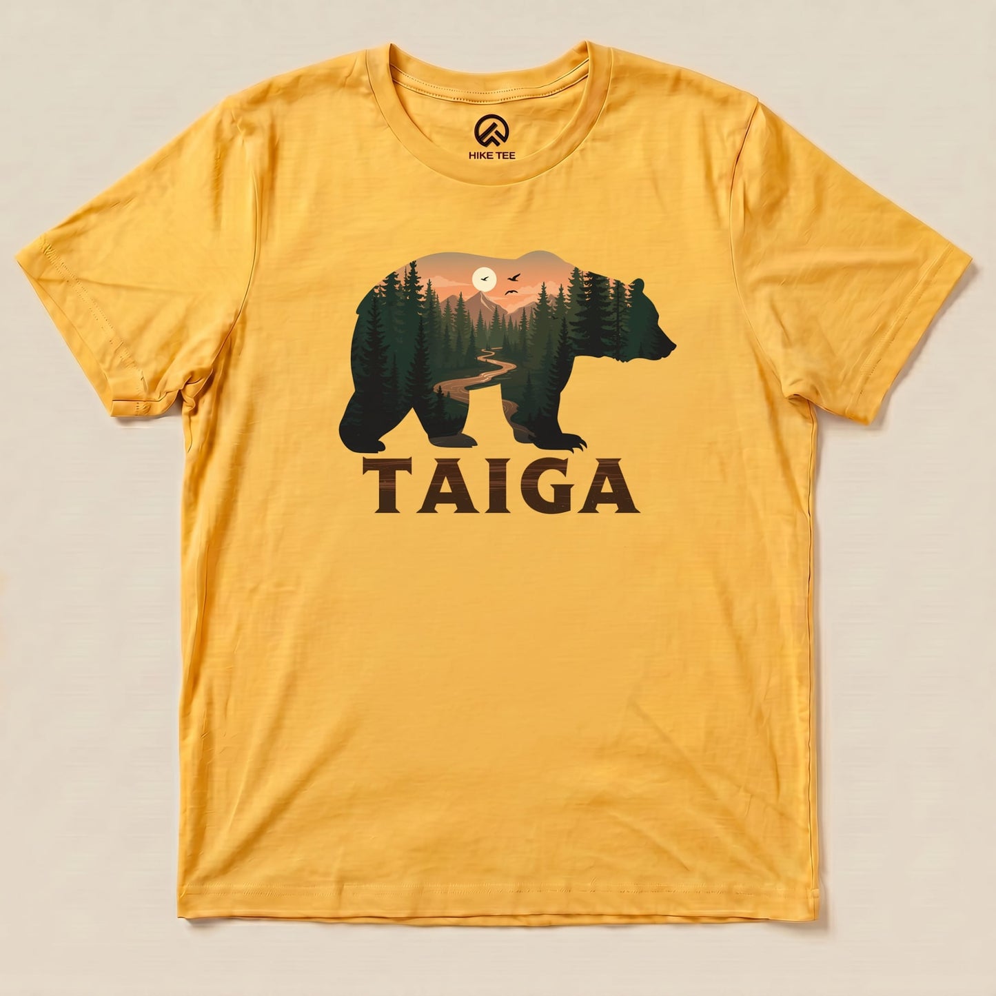 Hike Tee T-Shirt Gold / S Taiga Bear Shirt