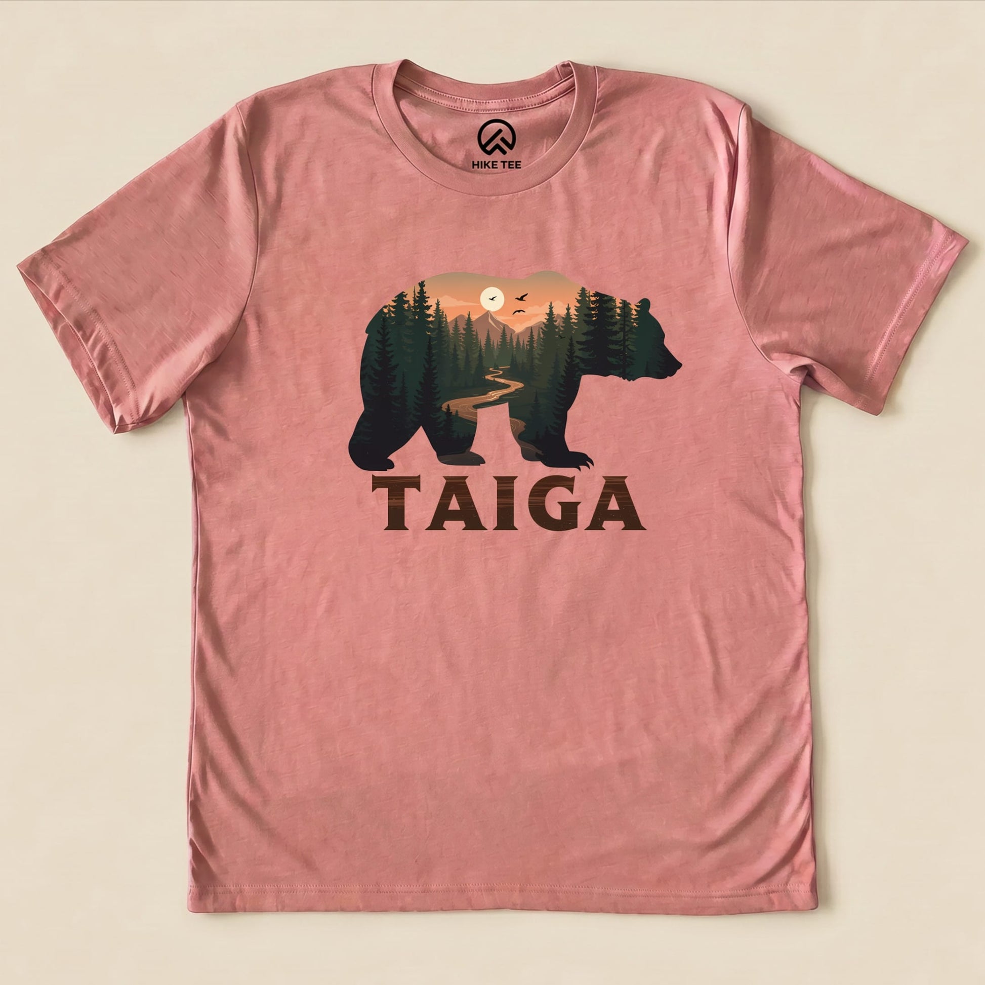 Hike Tee T-Shirt Heather Mauve / S Taiga Bear Shirt