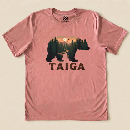 Hike Tee T-Shirt Heather Mauve / S Taiga Bear Shirt