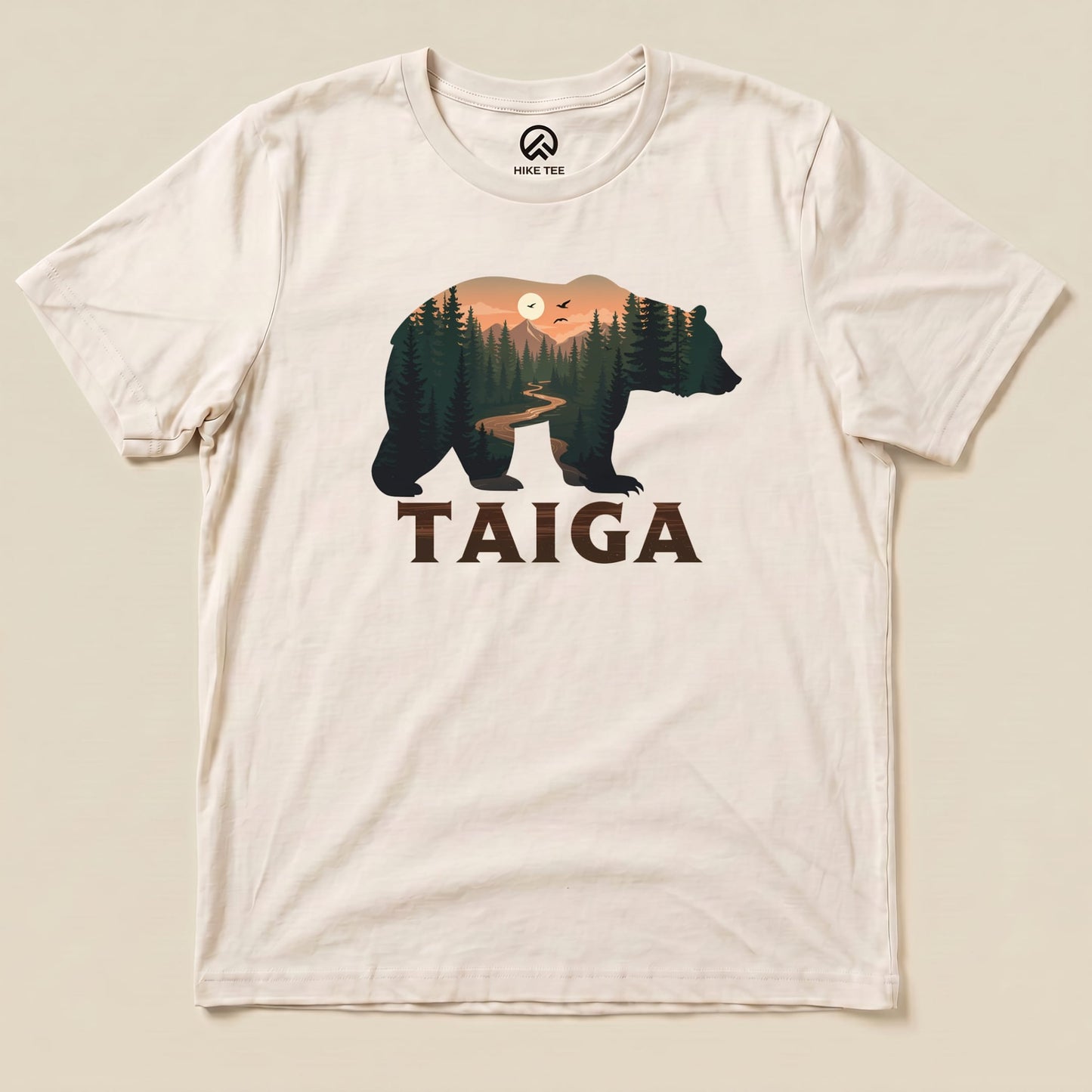 Hike Tee T-Shirt Natural / S Taiga Bear Shirt