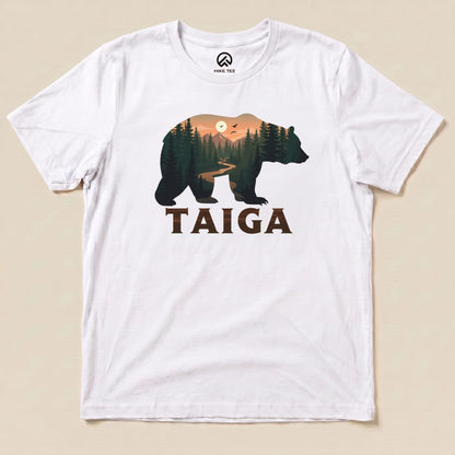 Hike Tee T-Shirt White / S Taiga Bear Shirt