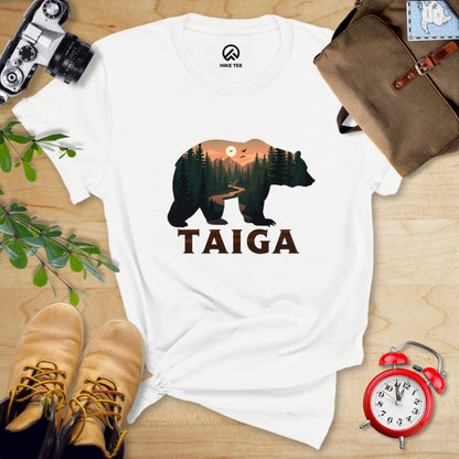 Printify T-Shirt White / S Taiga Shirt