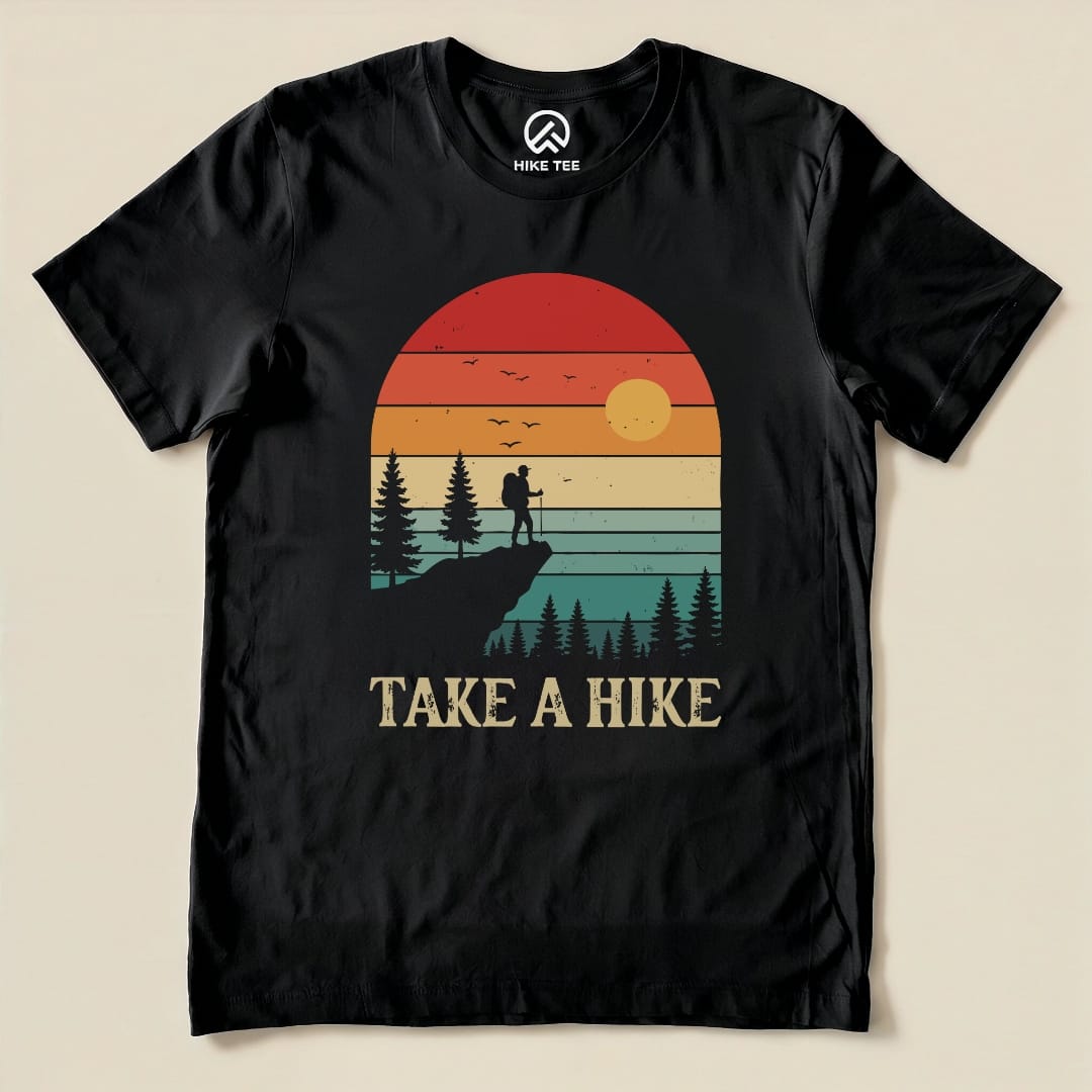Hike Tee T-Shirt Black / S Take a Hike Hiking Shirt
