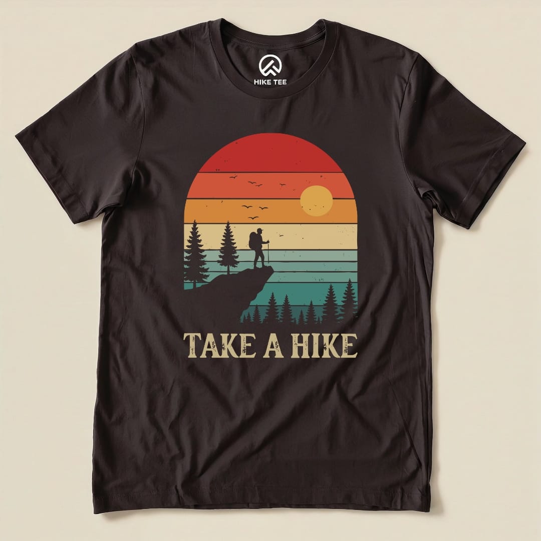 Hike Tee T-Shirt Brown / S Take a Hike Hiking Shirt