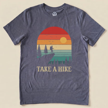 Hike Tee T-Shirt Heather Navy / S Take a Hike Hiking Shirt