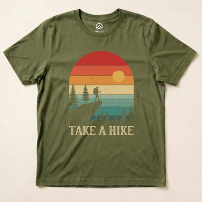 Hike Tee T-Shirt Military Green / S Take a Hike Hiking Shirt
