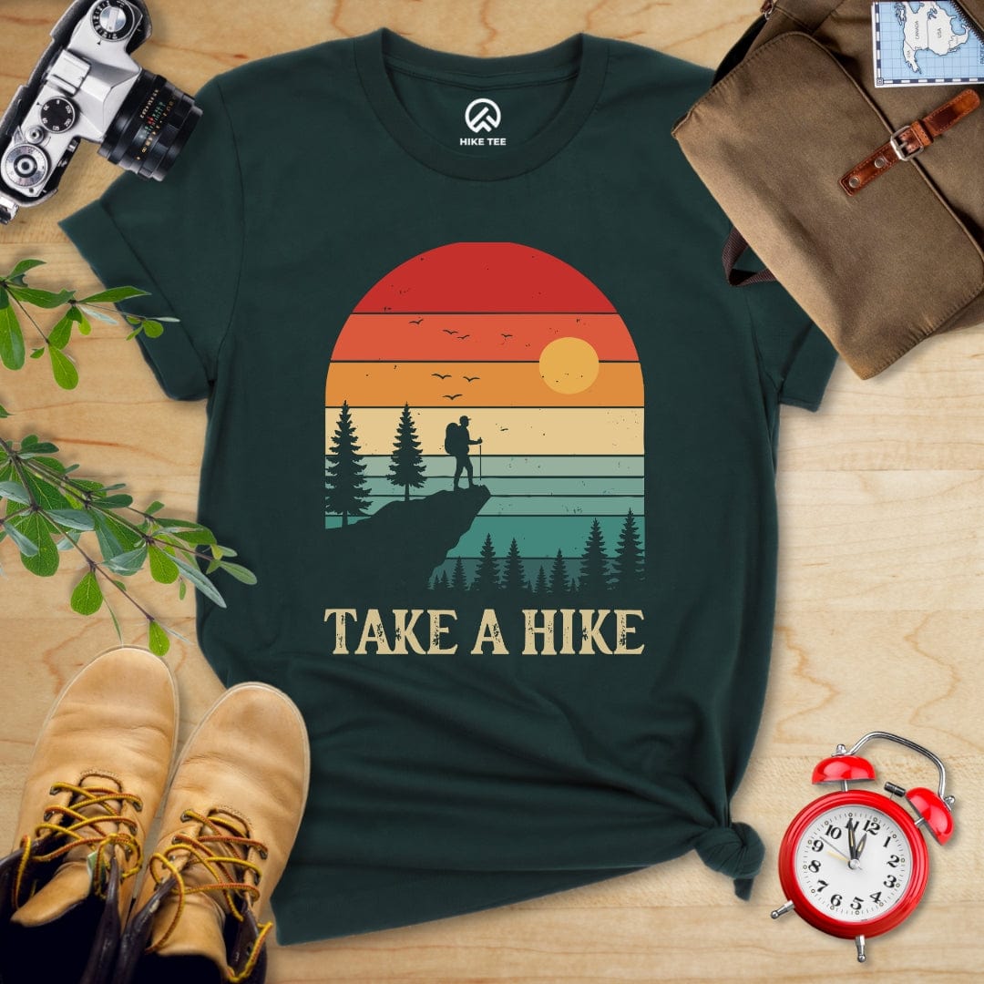 Hike Tee T-Shirt Forest / S Take a Hike Retro Shirt