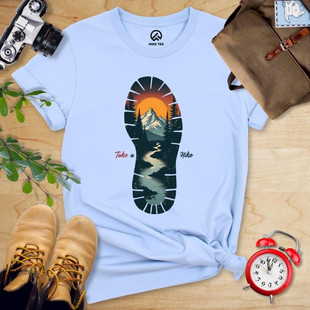 Hike Tee T-Shirt Baby Blue / S Take A Hike Shirt