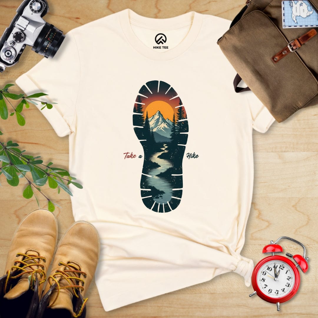 Hike Tee T-Shirt Natural / S Take A Hike Shirt