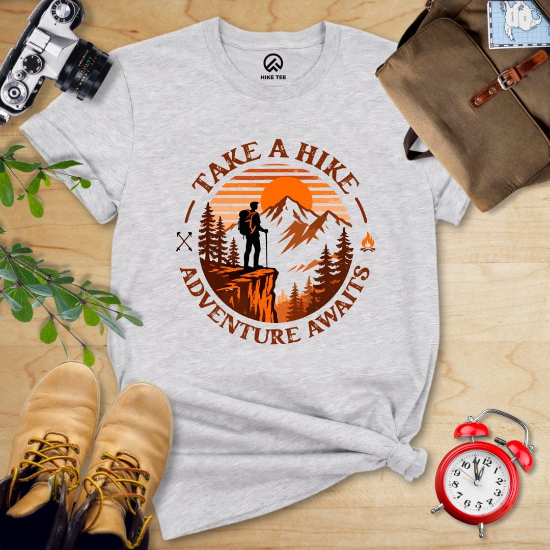 Hike Tee T-Shirt Athletic Heather / S Take a Hike Sunset Shirt