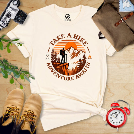Hike Tee T-Shirt Natural / S Take a Hike Sunset Shirt