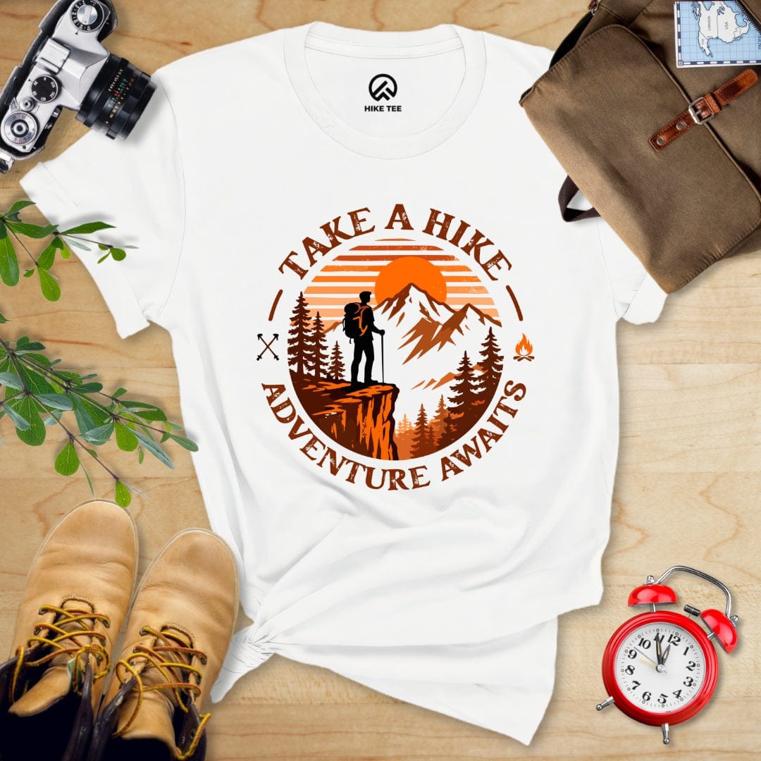 Hike Tee T-Shirt White / S Take a Hike Sunset Shirt