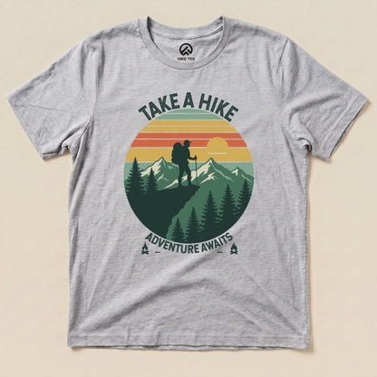 Hike Tee T-Shirt Athletic Heather / S Take a Hike Vinrage Shirt