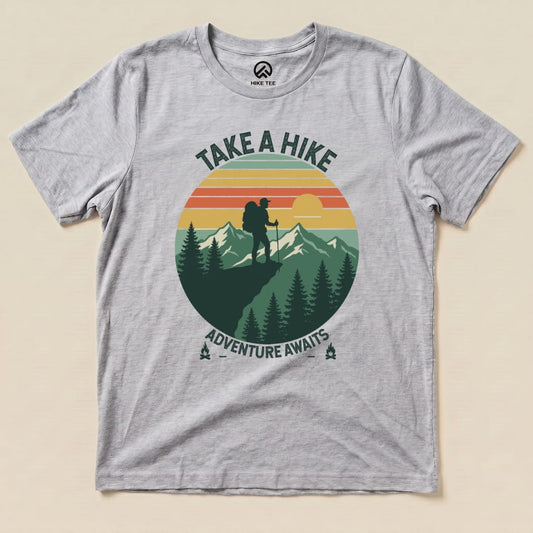 Hike Tee T-Shirt Athletic Heather / S Take a Hike Vinrage Shirt