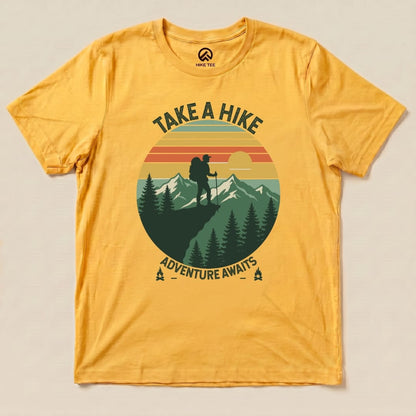 Hike Tee T-Shirt Gold / S Take a Hike Vinrage Shirt