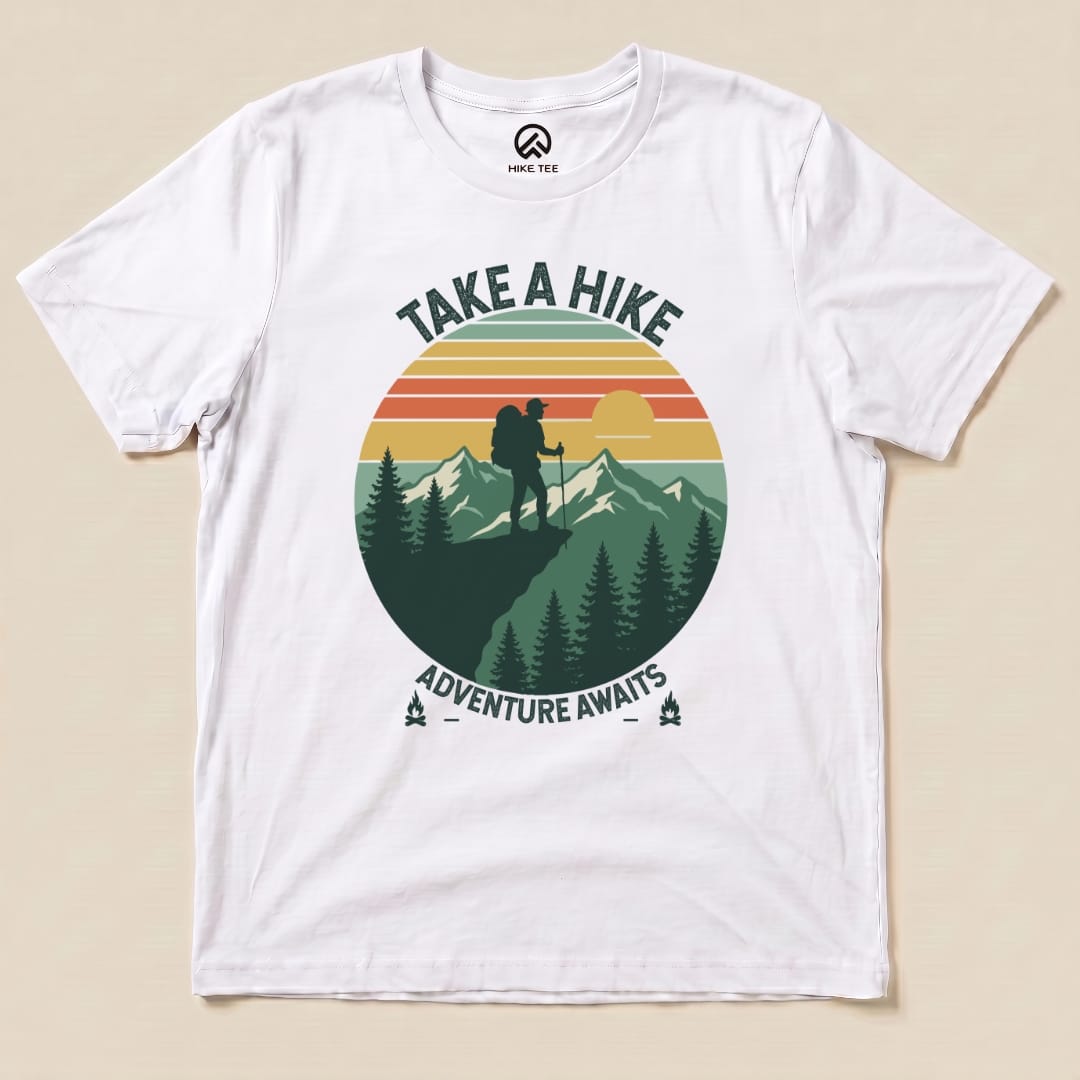 Hike Tee T-Shirt White / S Take a Hike Vinrage Shirt