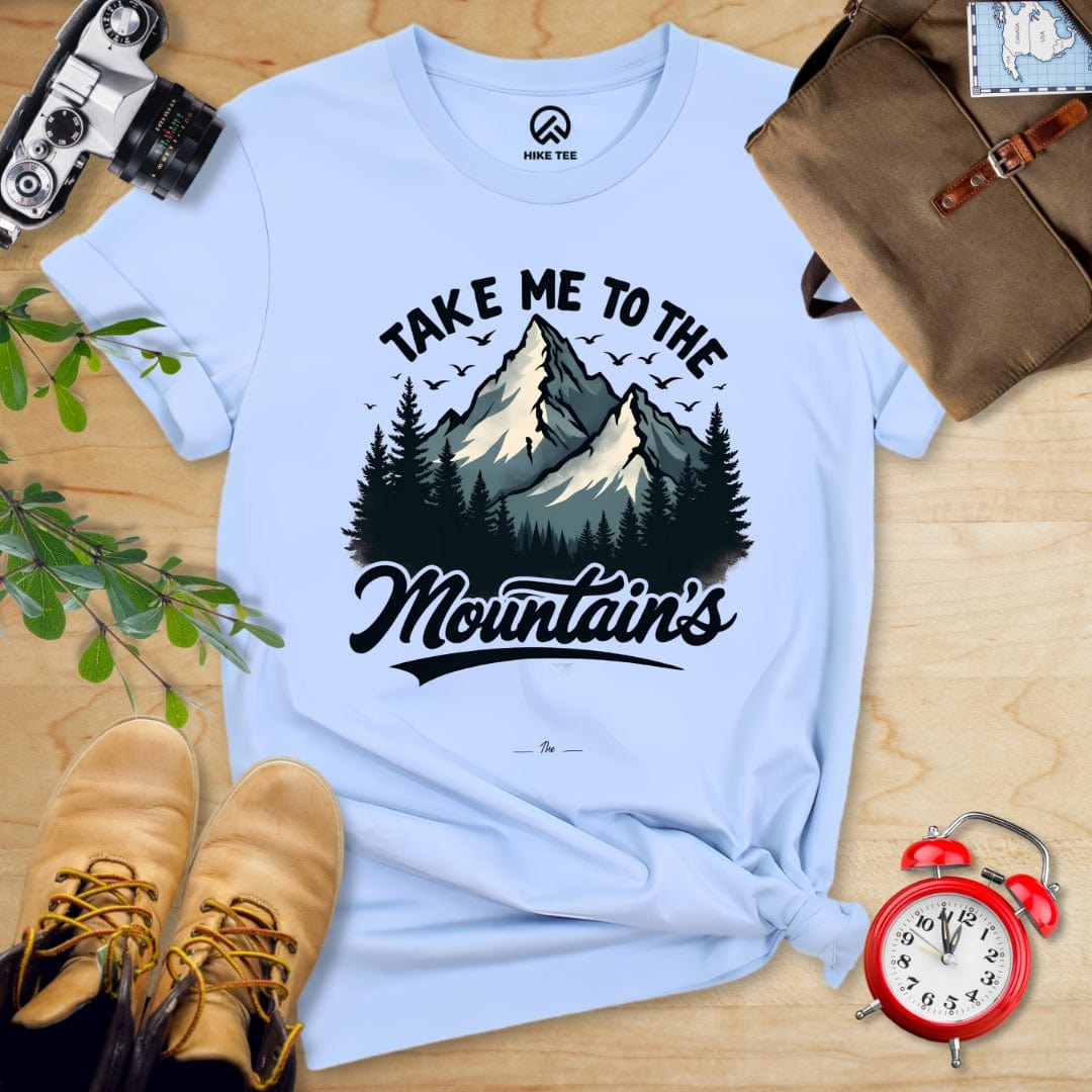 Hike Tee T-Shirt Baby Blue / S Take Me Shirt